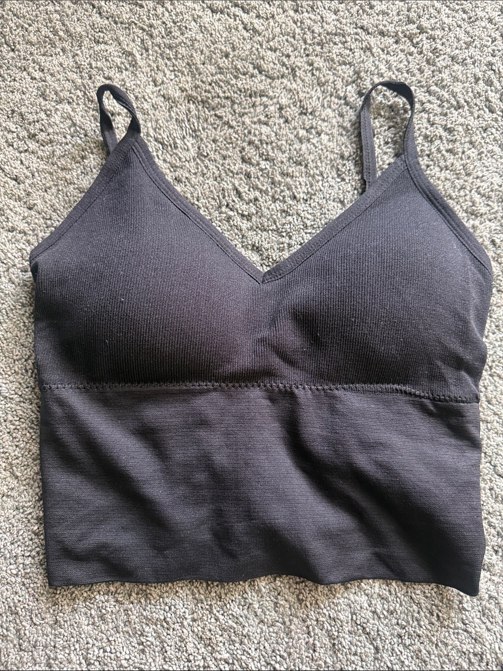 Black sports bralette